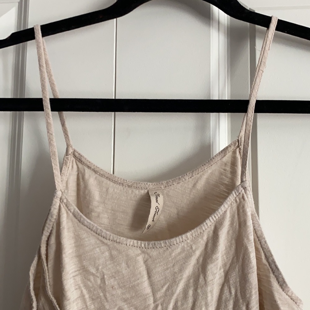 Cream Simple Tank - Picture 3 of 4
